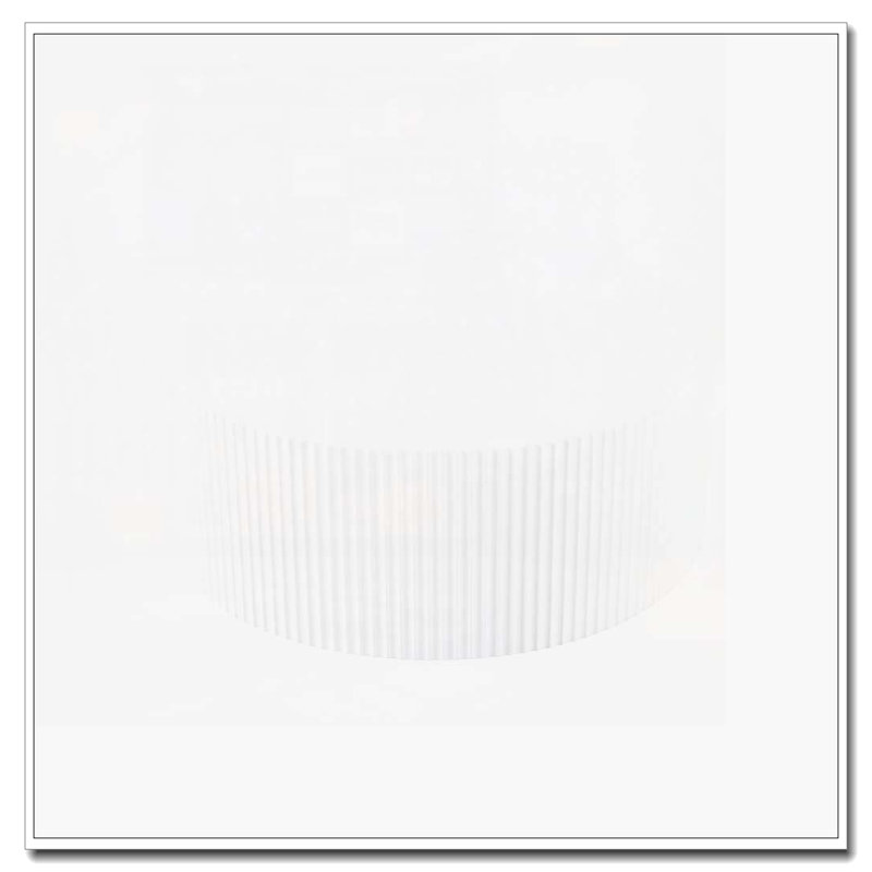 Table basse ronde avec relief fabriqué à la main, Blanc
