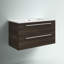 Meuble-lavabo simple de 36 po pour la salle de bain avec comptoir en marbre synthétique Silhouette-686346763