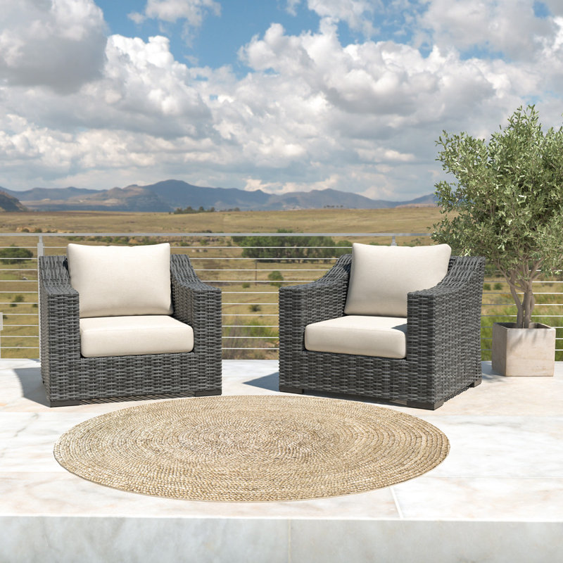 Eloisa 2-piece Patio Chair with Cushions, Beige