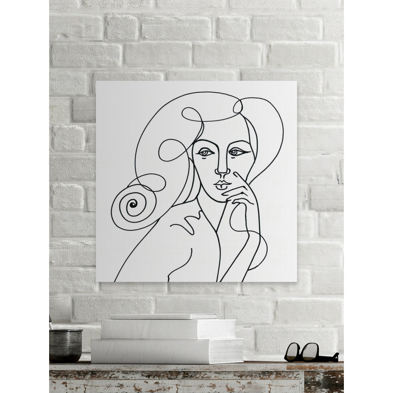 « belle esquisse », impression encadrée, Toile tendue, H 12 po x l 12 po x P 1,5 po