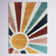 Maust Sunshine Rainbow Shag Rug