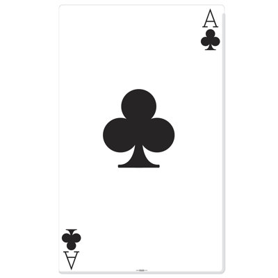 Ace of Clubs Cardboard Standup