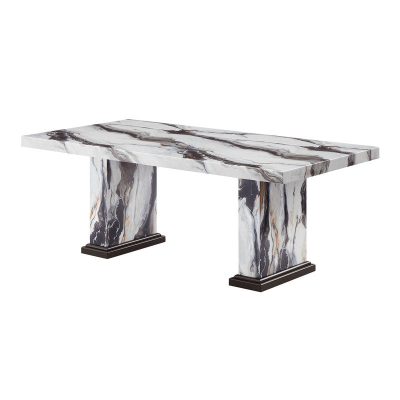 Faux Marble Dining Table