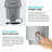 KRAUS Wasteguard High-Speed 1 HP Continuous Feed Ultra-Quiet Motor Garbage Disposal With Power Cord And Flange Included And Universal Mount, KWD200-100MGR