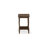 2-Piece Granbury Queen Bedroom Set with Button Tufted Modern Bed and 1 Distressed Jacobean Mid Century Nightstand - Brown faux Leather with Brown Texture and Black Legs-957648577-957648576