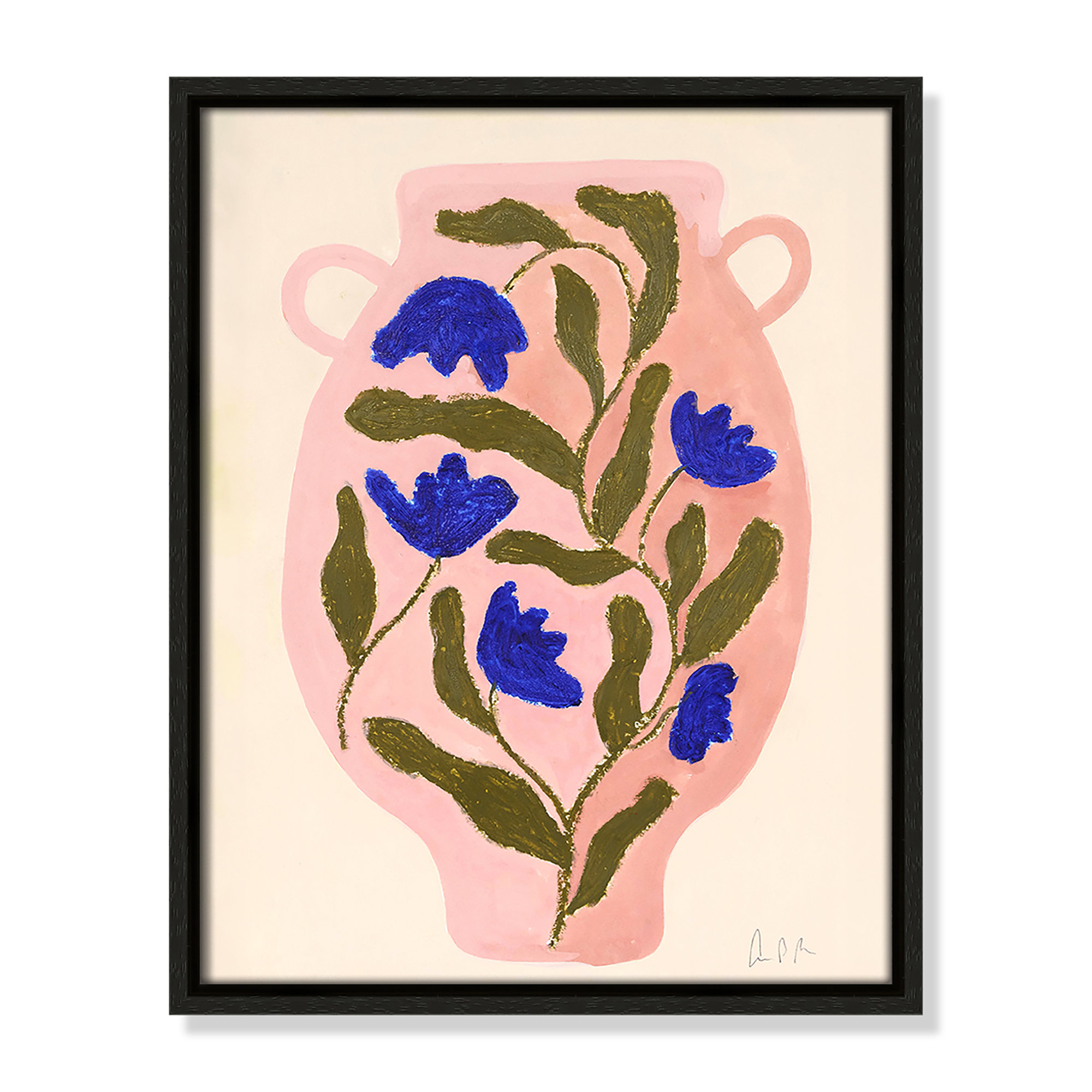 Vase No. 01 Print by Camilla Bergqvist, 15.5" H x 12.5" W, Espresso