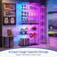 Glass 73 cm W Display Cabinet with Lighting-480245058
