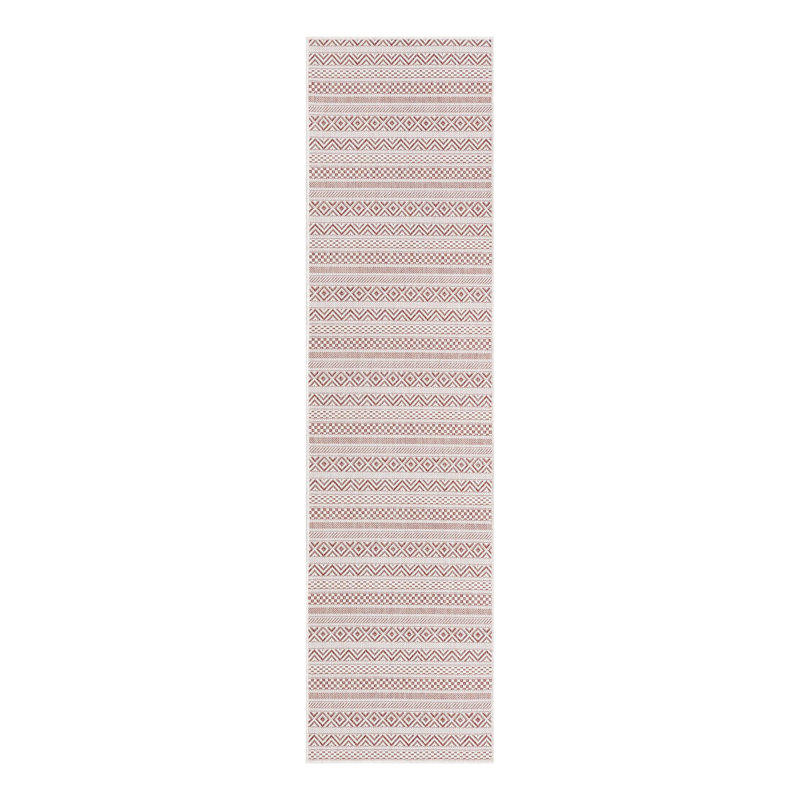 Tapis d'extérieur scintillant couleur brique, Tapis de couloir 2 pi x 7 pi 10 po