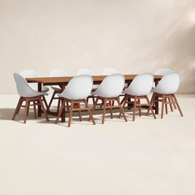 Anautica 118" Eucalyptus Patio Dining Set