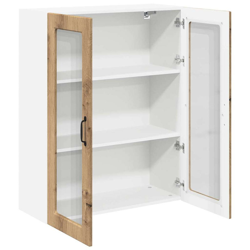 Vidaxl Kitchen Wall Cabinet Brown Oak 60 X 31 X 100 Cm Engineered Wood, Artisan Oak, 100cm H x 80cm W x 31cm D