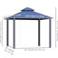 Pavillon de jardin extérieur avec cadre, pour le jardin, filet respirant pour activité dans la cour, divertissement sur la terrasse