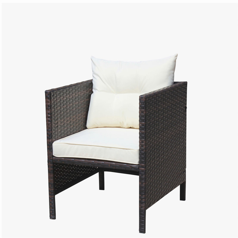 Chaises de salle à manger avec coussins Liberatore (coussin beige)