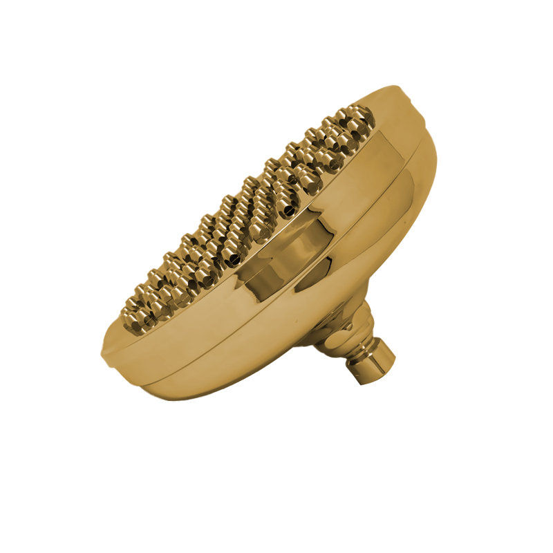 Shower Head 8” diameter, Unlacquered Satin Brass