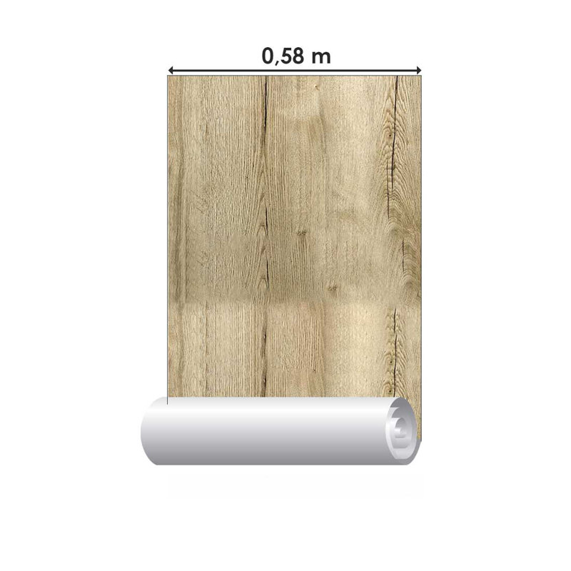 Rouleau de papier peint adhésif Massapequa, L 126 po x l 24 po