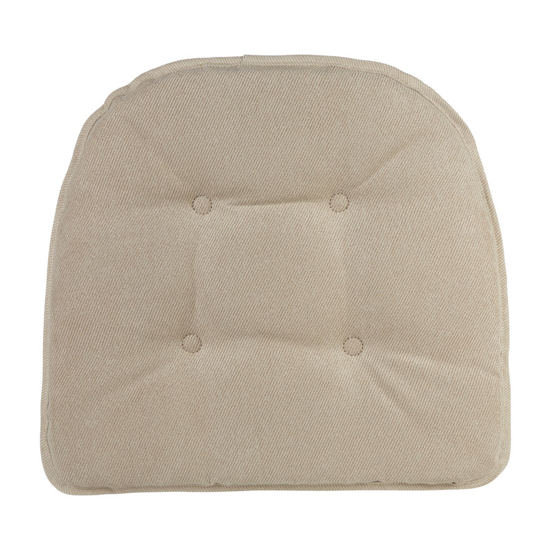 Non-Slip Dining Room And Kitchen Seat Cushions, 16 X 15 X 2 Inches, Stone