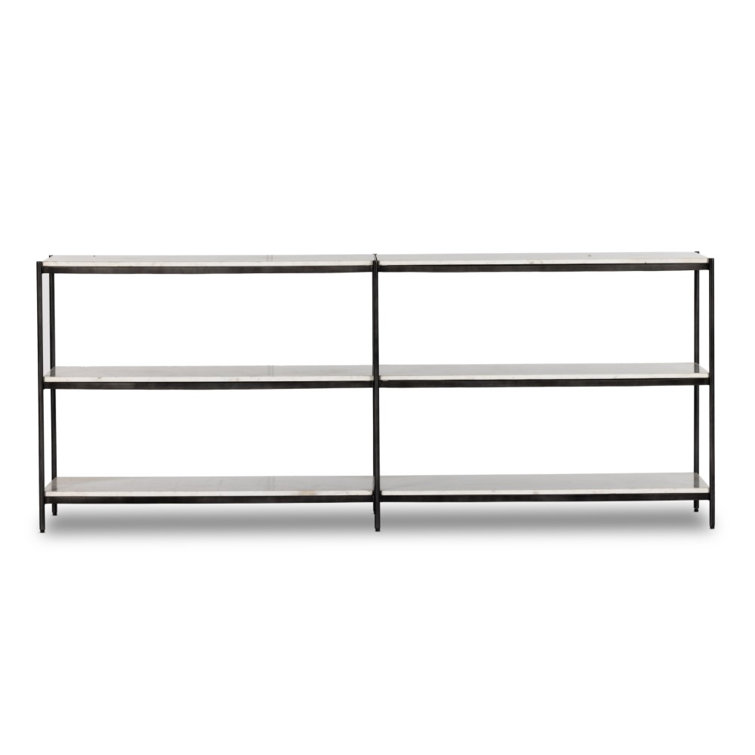 Felix 78'' W Marble Console Table