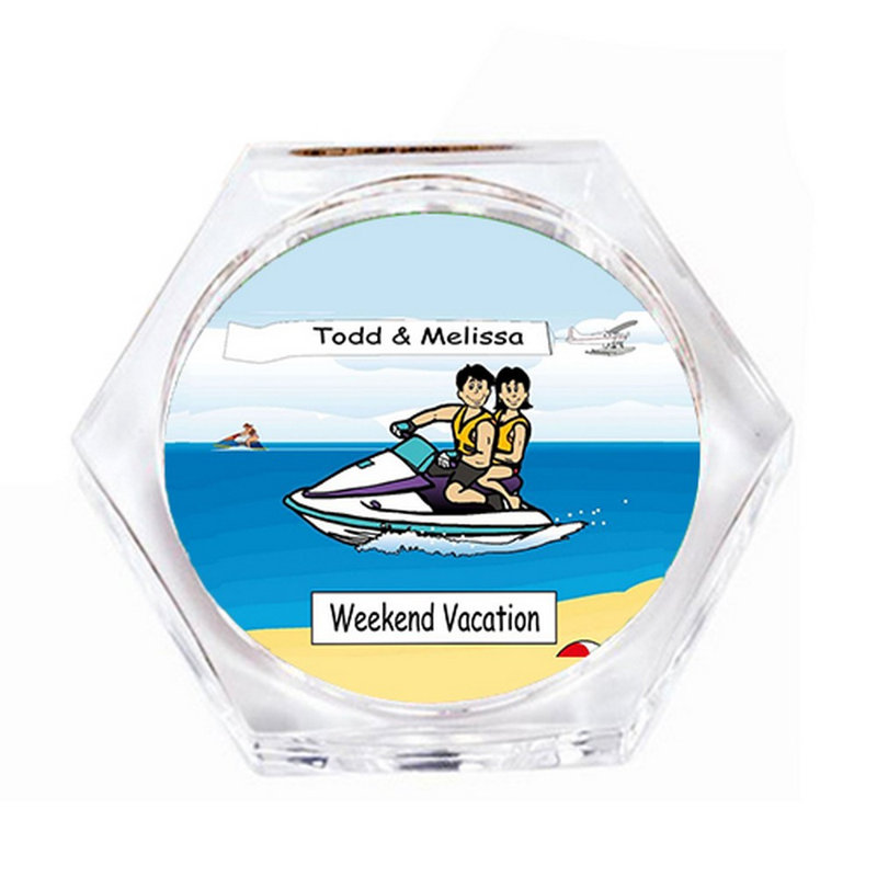 Ensemble de 4 sous-verres personnalisés, Oui
