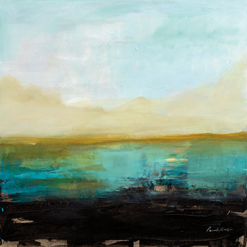 «Landing» par Pamela Munger - reproduction imprimée, H 20 po x l 20 po, Non, Toile tendue