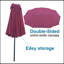 Très grand parasol extérieur imperméable de 15 pi x 9 pi à double face pour table de marché avec parasols à manivelle et à vent pour terrasse de jardin
