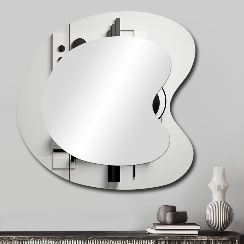 Miroir mural géométrique géométrique Essence II, 27 po x 27 po