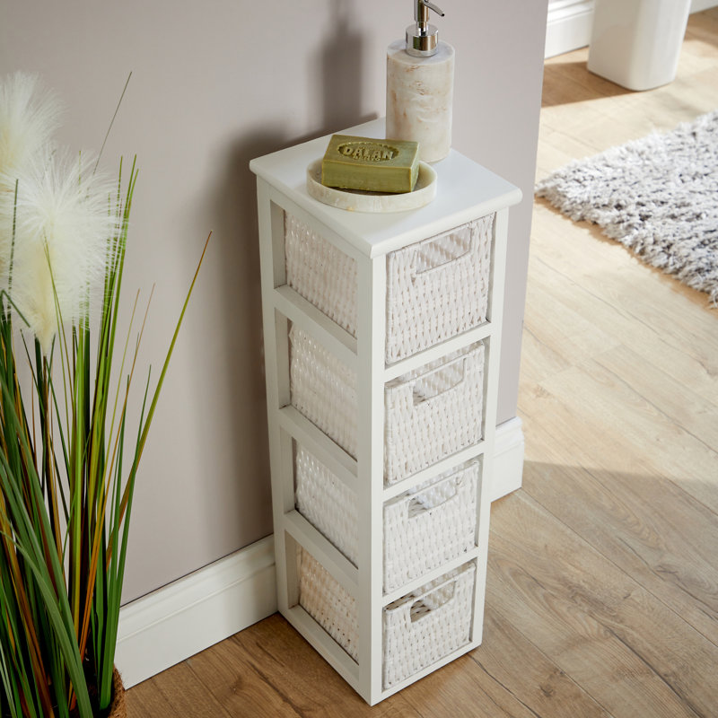 Staiko Fully Assembled 4 Drawer Storage Drawer Unit