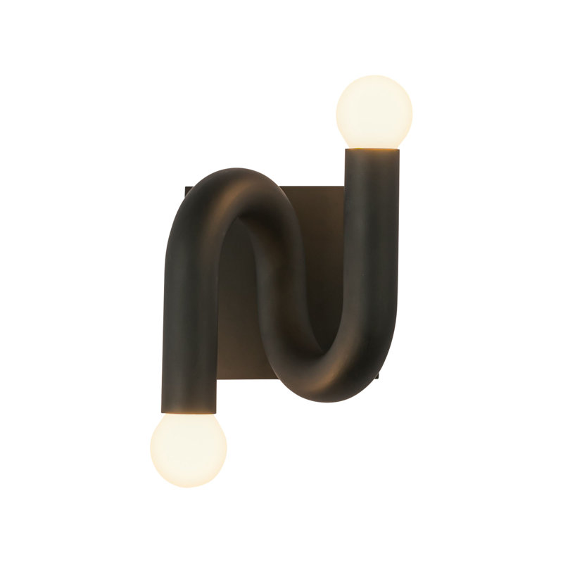2 - Light Bath Sconce, Matte Black
