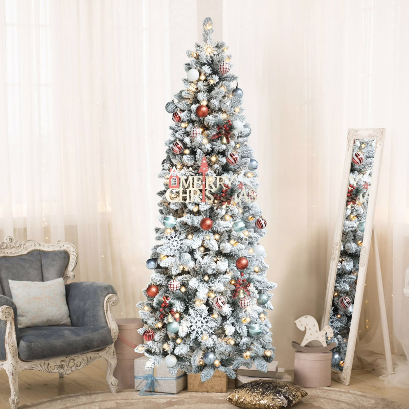 Arbre de Noël 6 pi avec lumières à DEL et lumières DEL faciles à installer