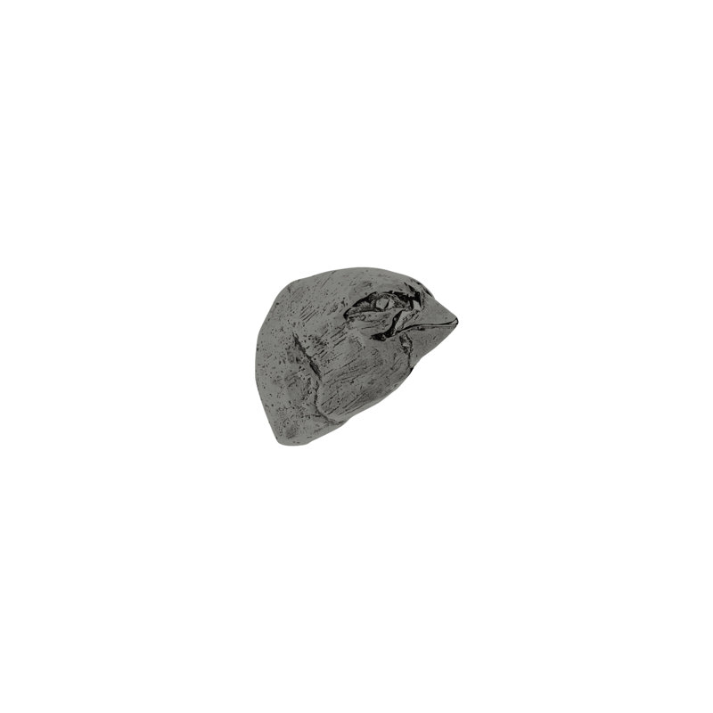 Bird Bronze Novelty Knob, White Bronze Dark