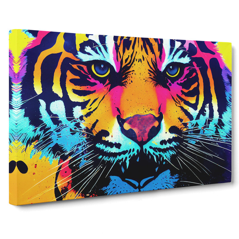 Tiger Splash Vol.4 Abstract - Wrapped Canvas, 50cm H x 76cm W x 3cm D
