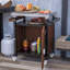 Chariot de barbecue extérieur avec plateau en acier inoxydable