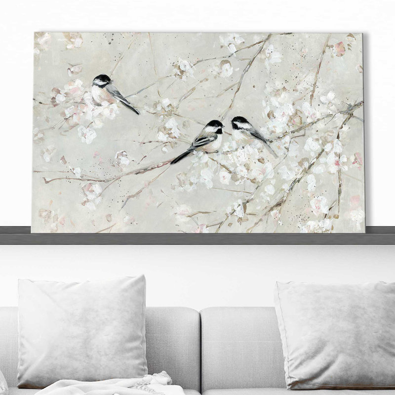 Nature's Confetti I par - Peinture, H 24 po x l 40 po x P 1,5 po, Toile tendue