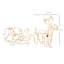 Décoration de Noël extérieure Outsunny 35 po DEL en forme de traîneau de renne, figurine sur pied