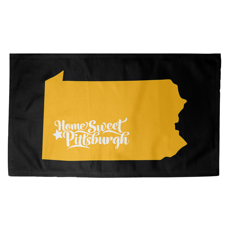 Tapis noir zone pittsburgh pennsylvanie, Rectangle 3 pi x 5 pi