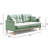 3 Seater Sofa With Waterproof Fabric And Usb Charge Port, Living Room Sofa-1165465639