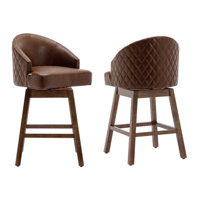 Nivelles Swivel Upholstered Counter Stool