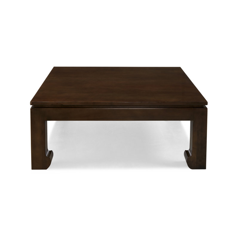 Table basse 4 pieds en bois massif Ming