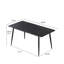 Table de salle à manger 62,99 po Modern Stone-907881268-907881265-907881262