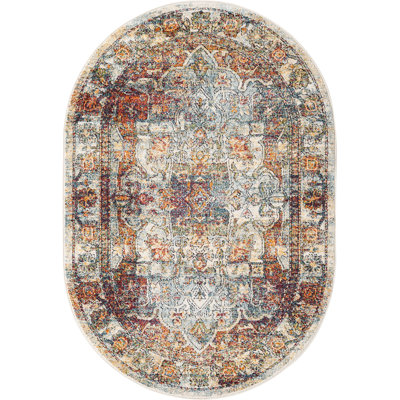 Tapis traditionnel Mekalah multi oriental