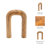 Wood Horseshoe Vase-995045047