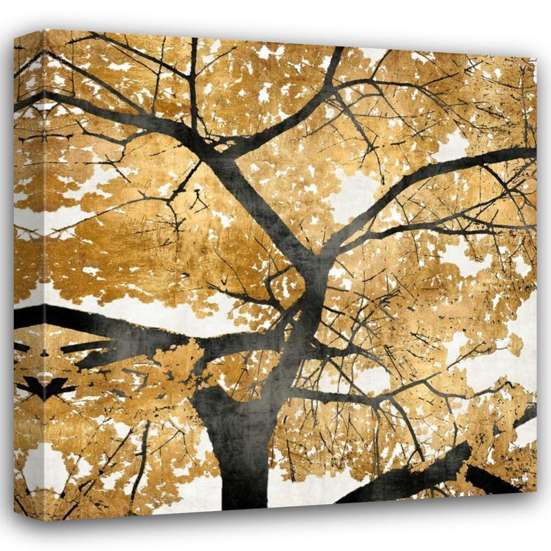 Art sur toile tendue par Red Barrel Studio® Bennett, Kate, Golden Leaves