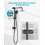 Système de robinet de douche mural avec douche à main, 7 réglages de jet et 1,8 gal / min, ensemble de garniture seulement (valve non incluse)-137651989