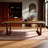 Antique-style Brown Solid Wood Rectangular Dining Table And Chair Set-116094552-116094556