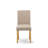 5 Piece Dining Set Includes a Rectangle Dining Room Table with Butterfly Leaf and 4 Light Tan Linen Fabric Upholstered Chairs, Oak-1582538631-1582538630