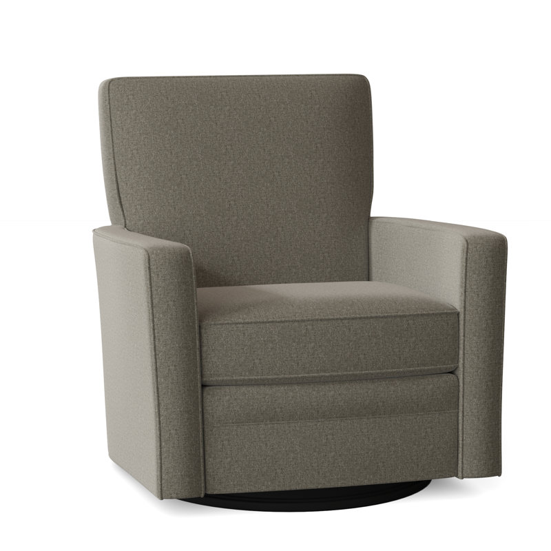 Fauteuil d'appoint pivotant rembourré, Chenille performance gris Craftwood 16, Oui