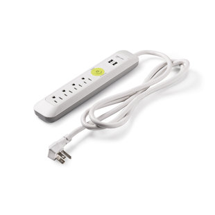 Power Strips 4-Outlet 2-USB Power Strip Surge Protector