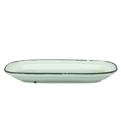 Tin Tin Green 10" X 6" Rectangle By Luzerne (Case Of 24) (Porcelain)