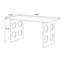 Bureaux rectangulaires bruns en bois massif-108352952