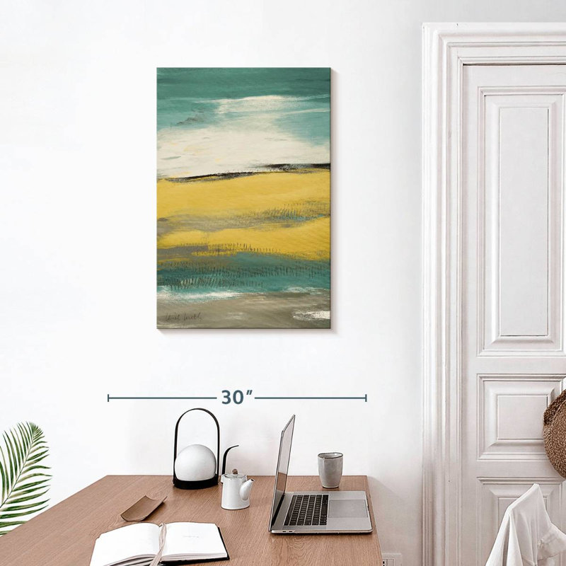 Avery Teal Flatlands, 30" H x 20" W