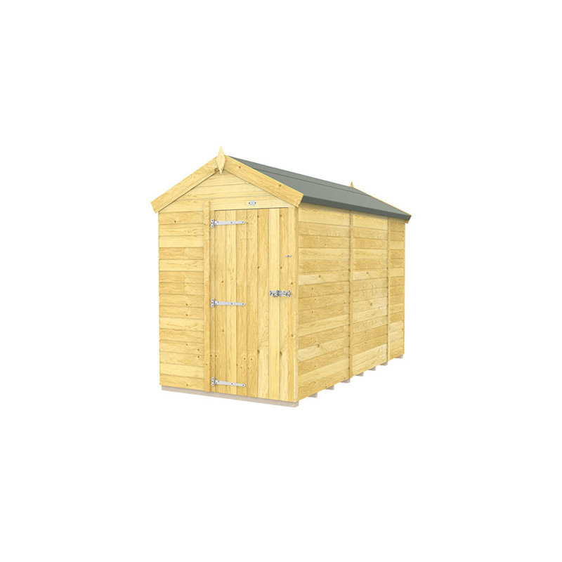 5ft x 10ft Apex Shed - Single Door without Windows