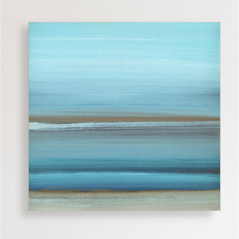 « par the sea i », peinture, H 24 po x l 24 po x P 1,5 po, Toile tendue